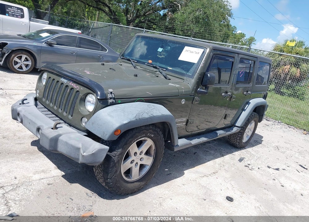 2016 JEEP WRANGLER UNLIMITED SPORT VIN: 1C4BJWDG0GL107915