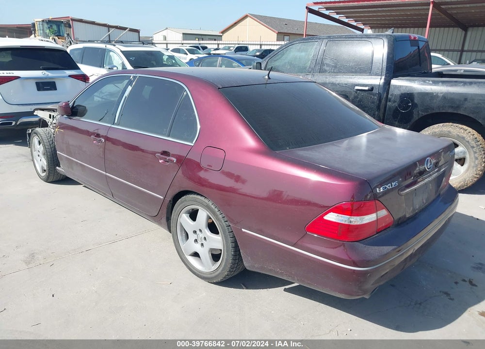 2005 LEXUS LS 430 VIN: JTHBN36F555023726