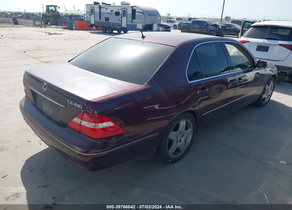 2005 LEXUS LS 430 VIN: JTHBN36F555023726