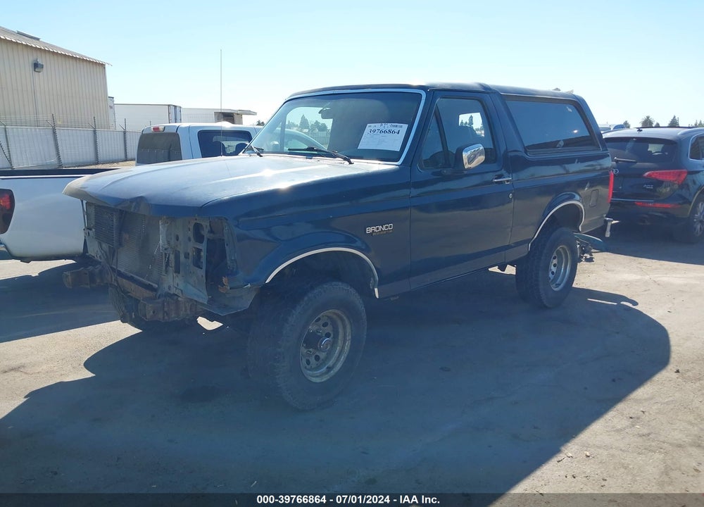 1996 FORD BRONCO U100 VIN: 1FMEU15H1TLB87312