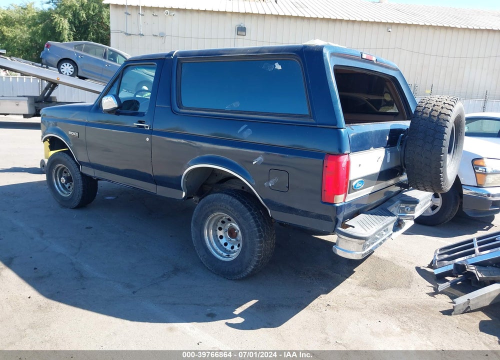1996 FORD BRONCO U100 VIN: 1FMEU15H1TLB87312