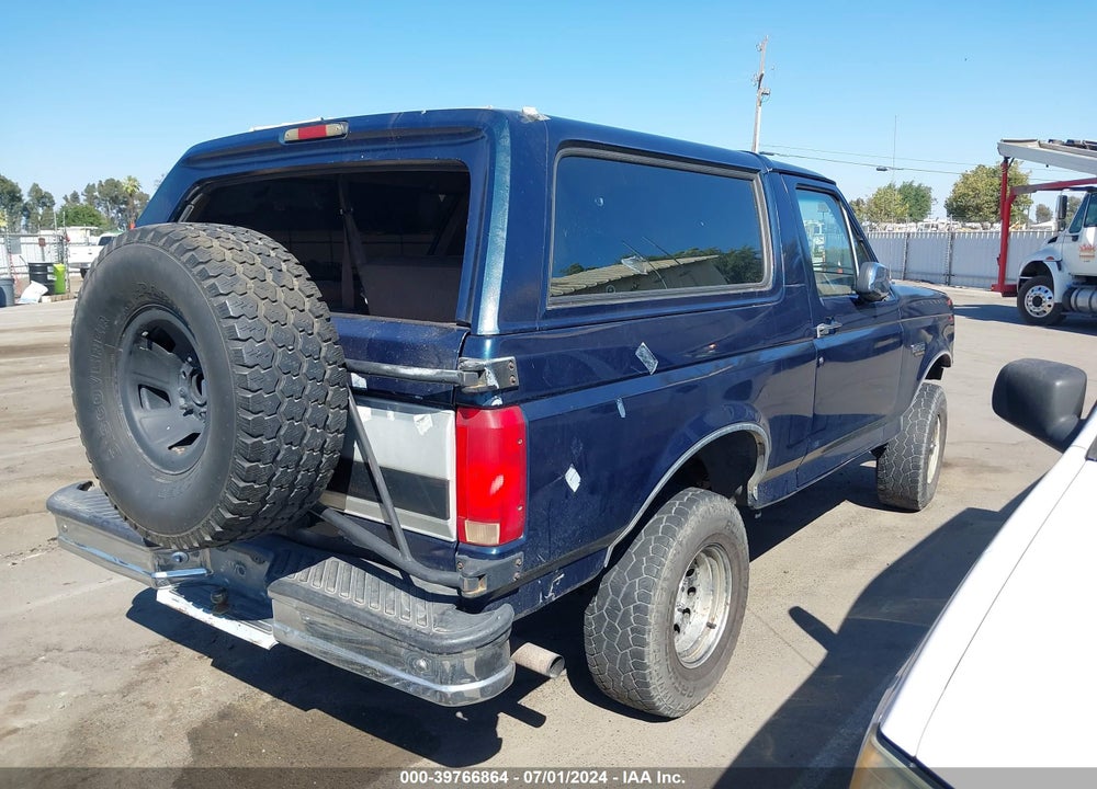 1996 FORD BRONCO U100 VIN: 1FMEU15H1TLB87312