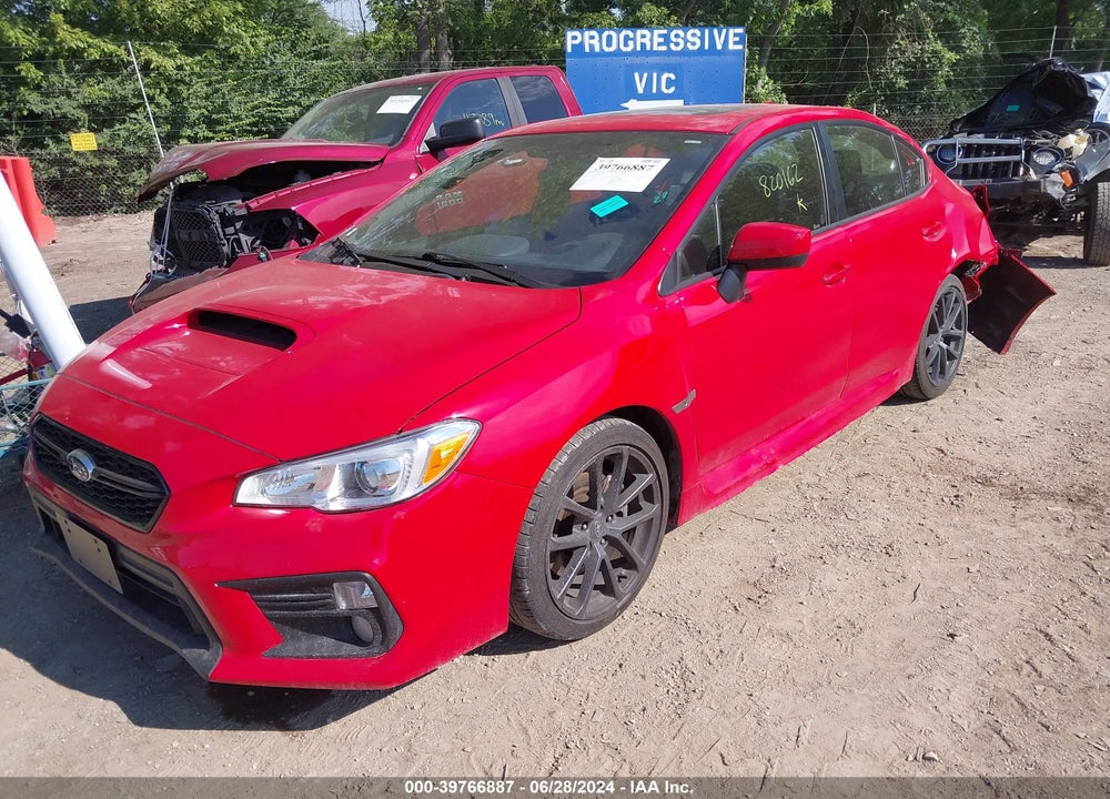 2019 SUBARU WRX PREMIUM VIN: JF1VA1F66K8820162