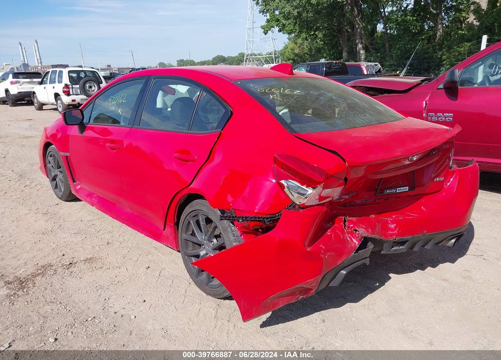 2019 SUBARU WRX PREMIUM VIN: JF1VA1F66K8820162