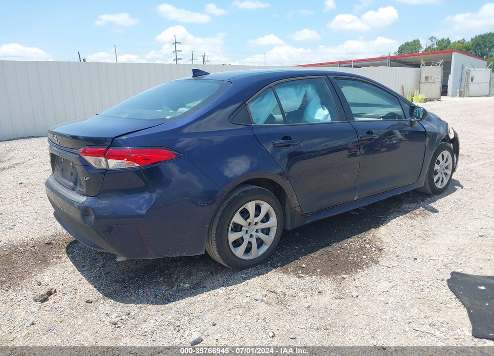 2021 TOYOTA COROLLA LE VIN: 5YFEPMAE2MP231500