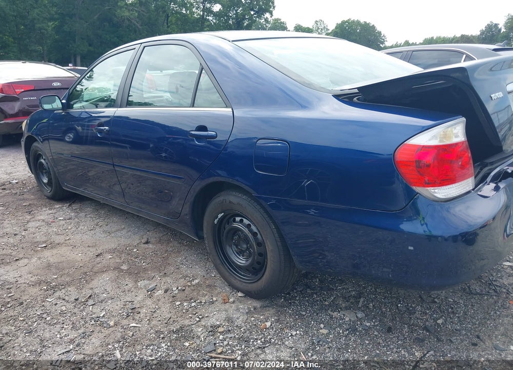 2005 TOYOTA CAMRY LE VIN: 4T1BE32K25U035354