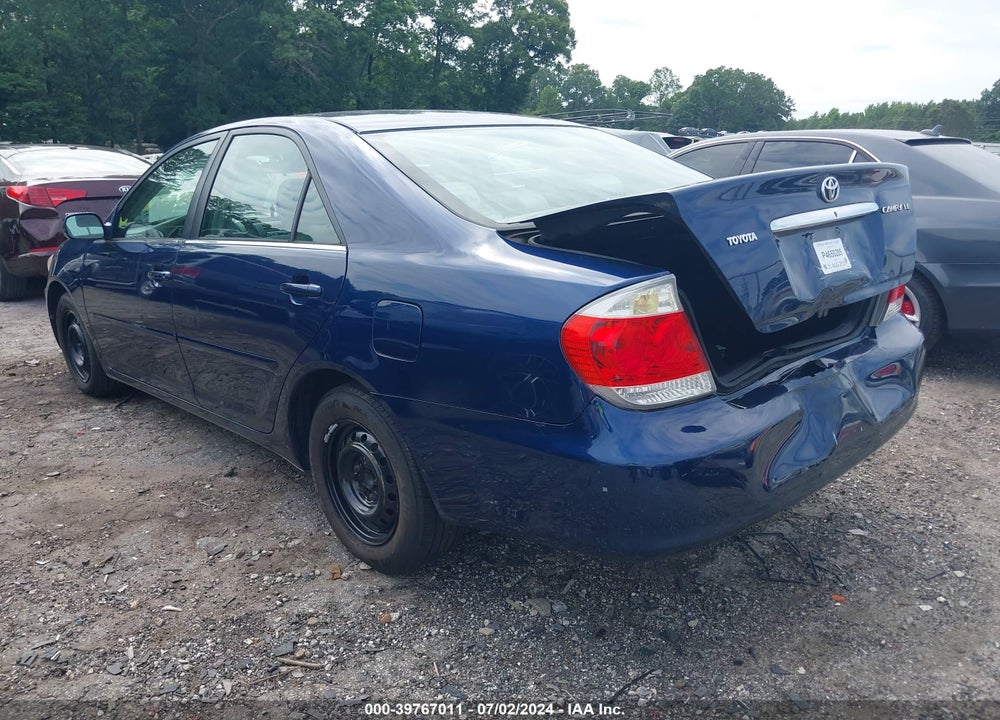 2005 TOYOTA CAMRY LE VIN: 4T1BE32K25U035354