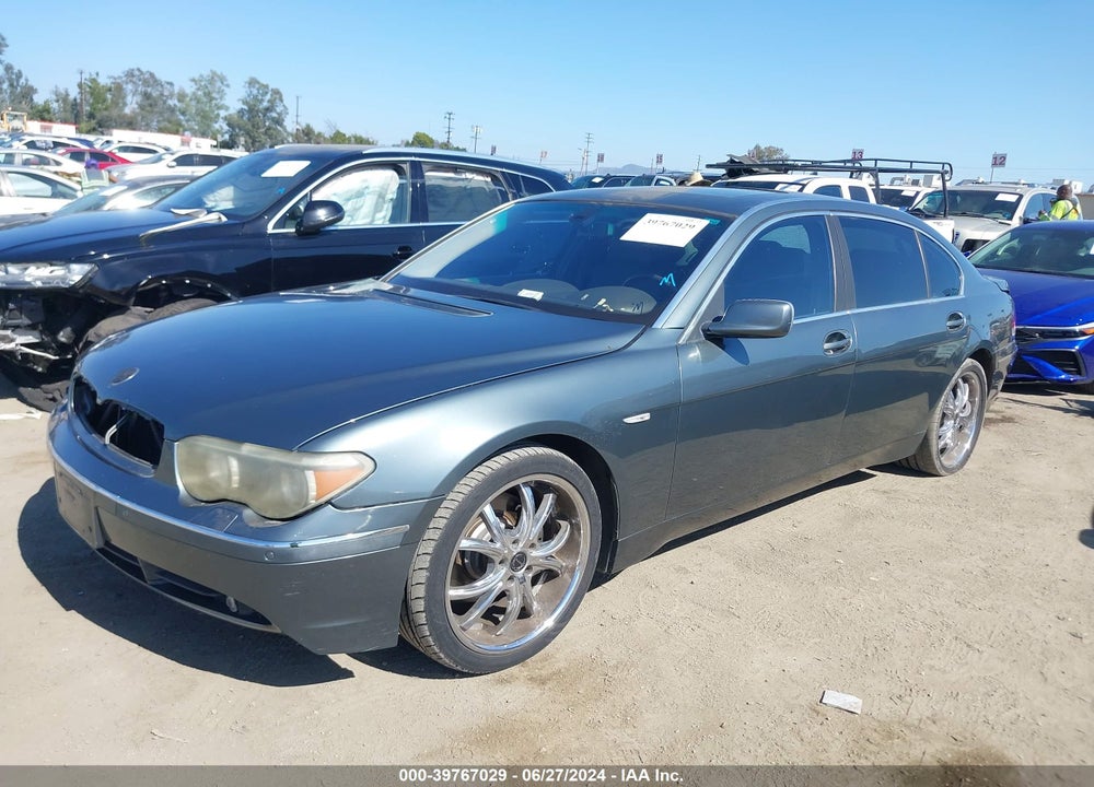 2002 BMW 745LI VIN: WBAGN63432DR00787