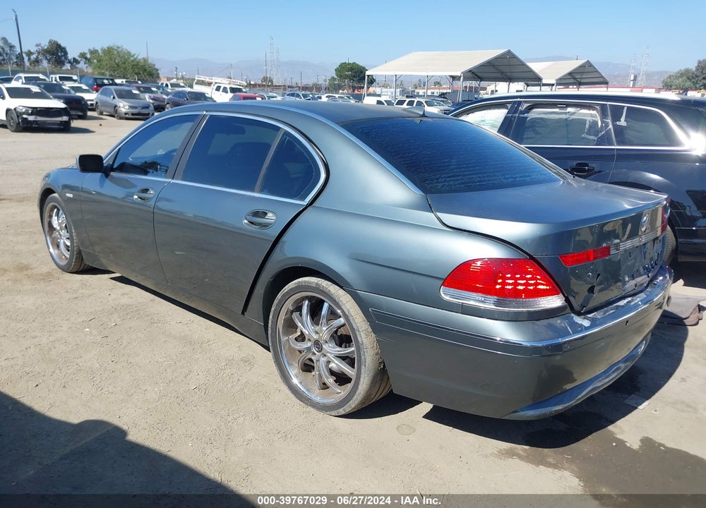 2002 BMW 745LI VIN: WBAGN63432DR00787