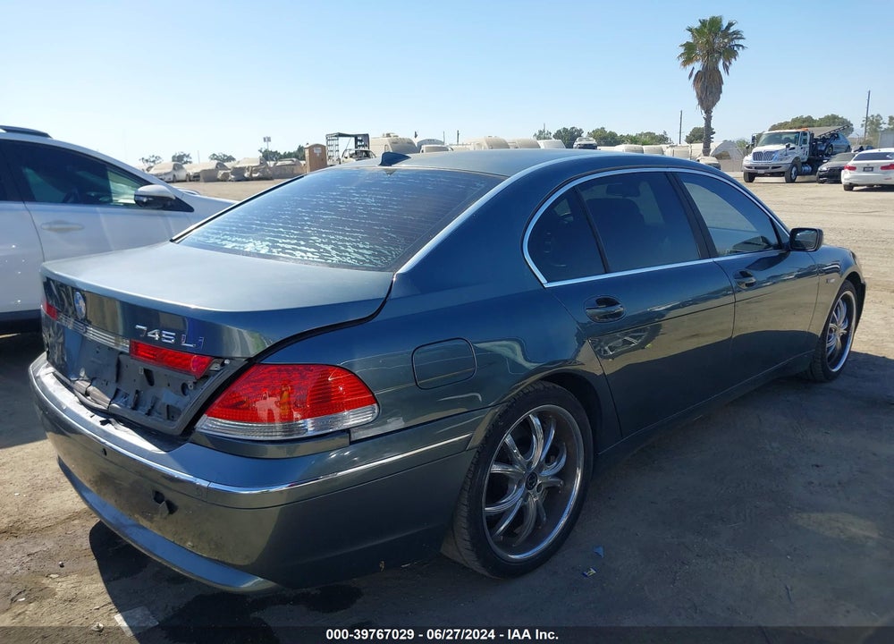 2002 BMW 745LI VIN: WBAGN63432DR00787