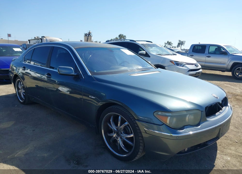 2002 BMW 745LI VIN: WBAGN63432DR00787