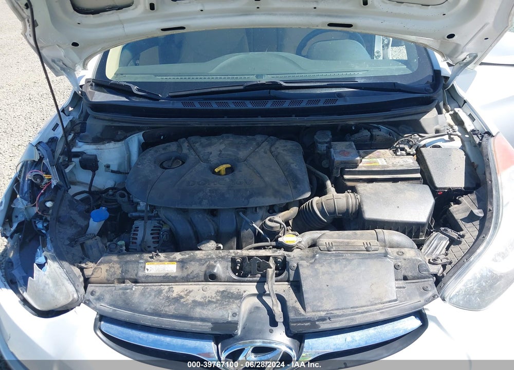 2012 HYUNDAI ELANTRA GLS VIN: 5NPDH4AE4CH117387