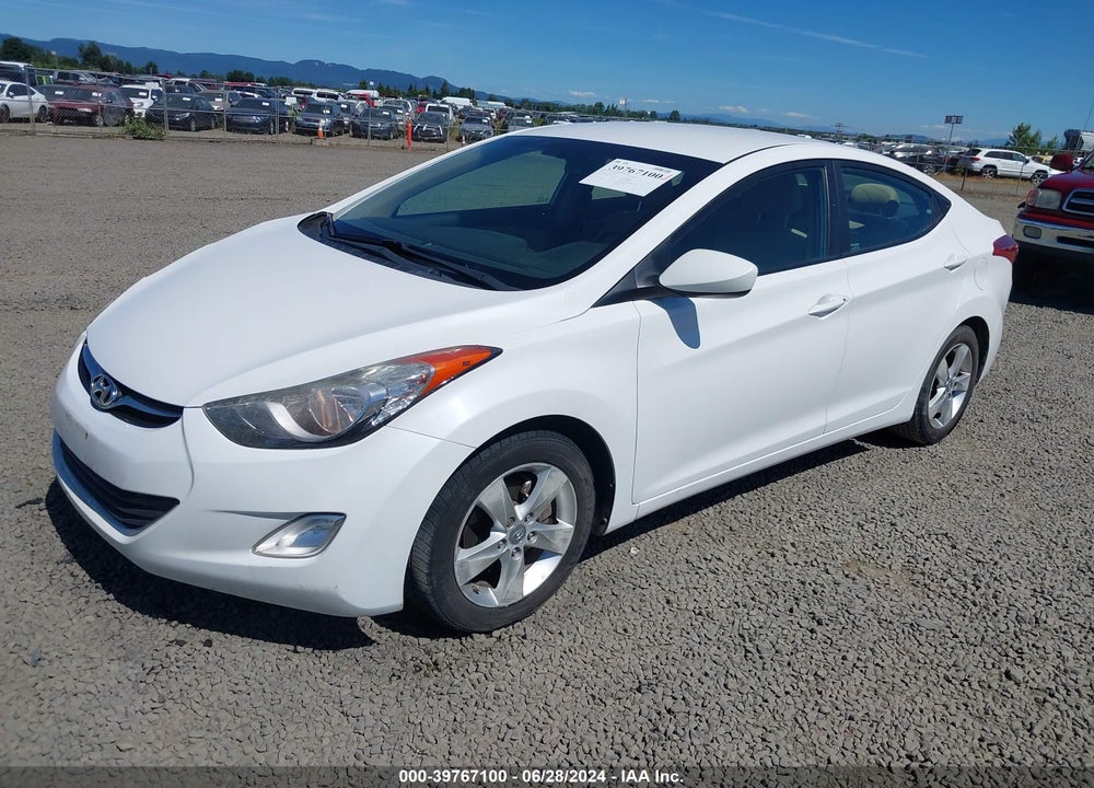 2012 HYUNDAI ELANTRA GLS VIN: 5NPDH4AE4CH117387