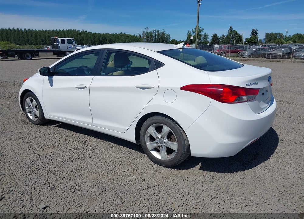 2012 HYUNDAI ELANTRA GLS VIN: 5NPDH4AE4CH117387
