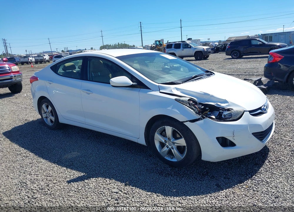 2012 HYUNDAI ELANTRA GLS VIN: 5NPDH4AE4CH117387