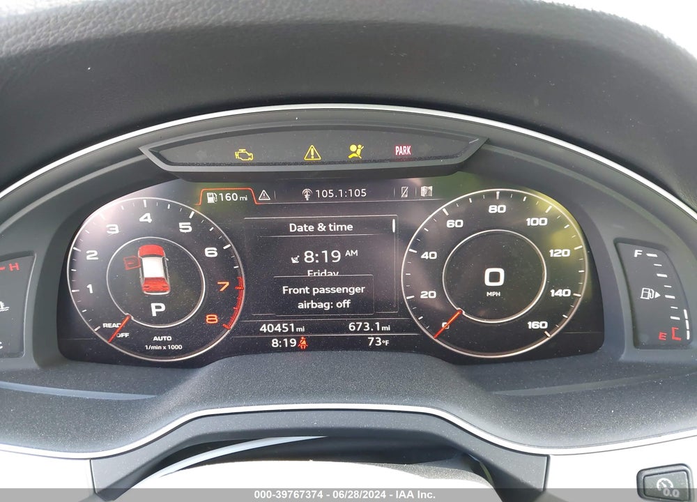 2019 AUDI Q7 45 PREMIUM VIN: WA1LHAF71KD043459