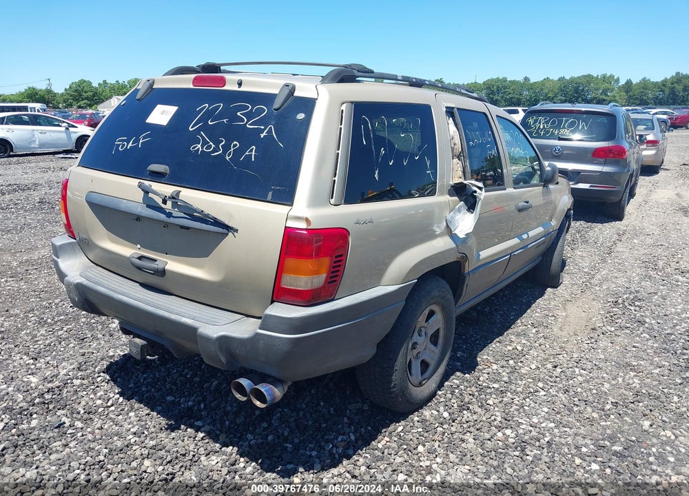 2001 JEEP GRAND CHEROKEE LAREDO VIN: 1J4GW48S11C645762