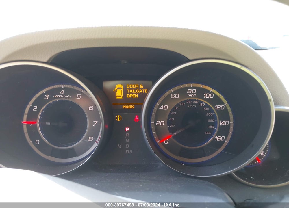 2007 ACURA MDX TECHNOLOGY PACKAGE VIN: 2HNYD28407H545738