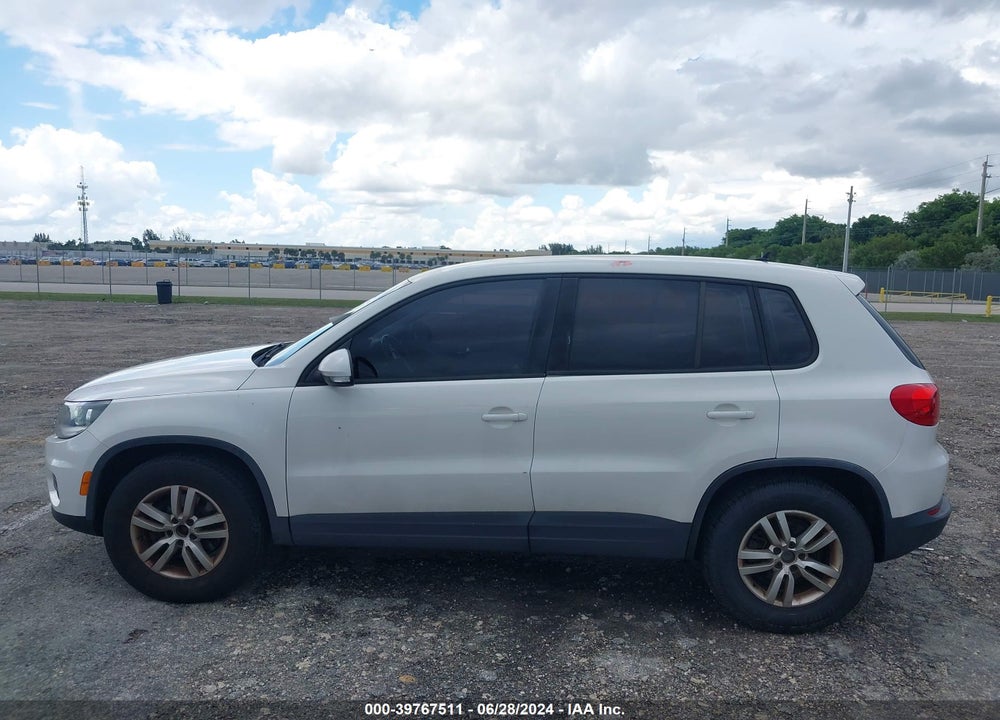 2013 VOLKSWAGEN TIGUAN S VIN: WVGAV7AX1DW504761