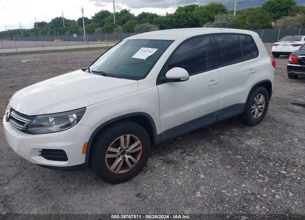2013 VOLKSWAGEN TIGUAN S VIN: WVGAV7AX1DW504761