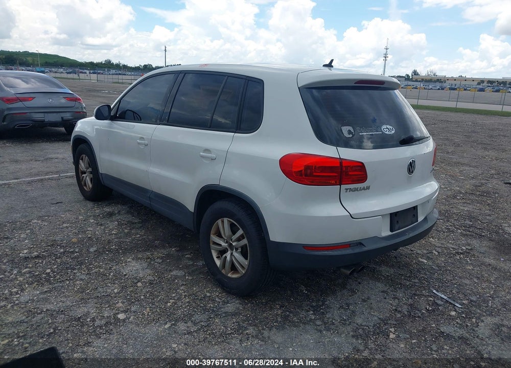 2013 VOLKSWAGEN TIGUAN S VIN: WVGAV7AX1DW504761