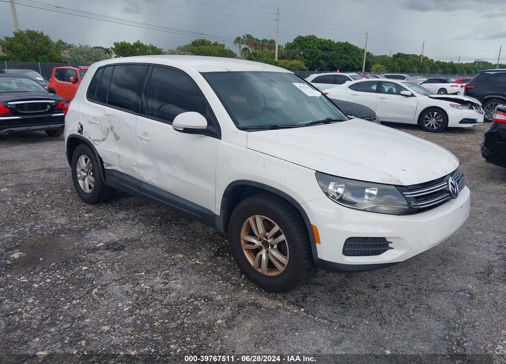 2013 VOLKSWAGEN TIGUAN S VIN: WVGAV7AX1DW504761