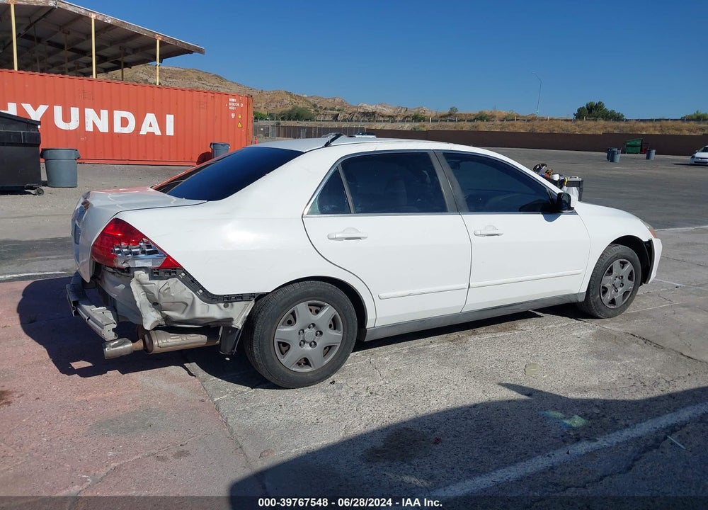 2007 HONDA ACCORD 2.4 LX VIN: 1HGCM56497A039524