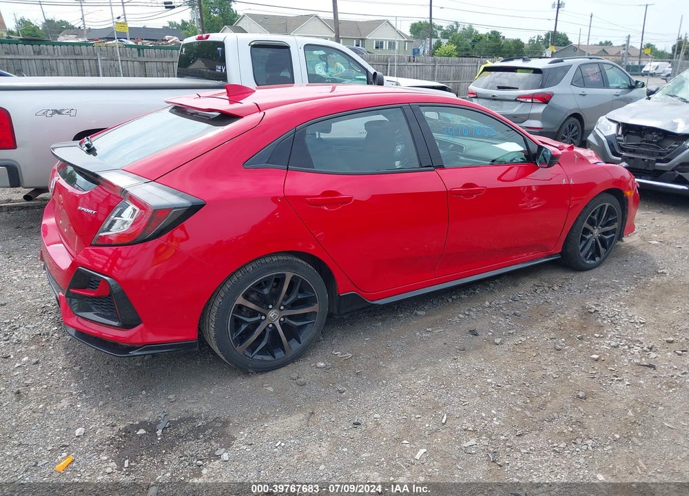 2021 HONDA CIVIC SPORT VIN: SHHFK7H4XMU205870
