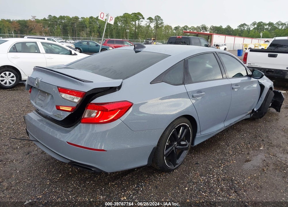 2021 HONDA ACCORD SPORT 2.0T VIN: 1HGCV2F33MA022345