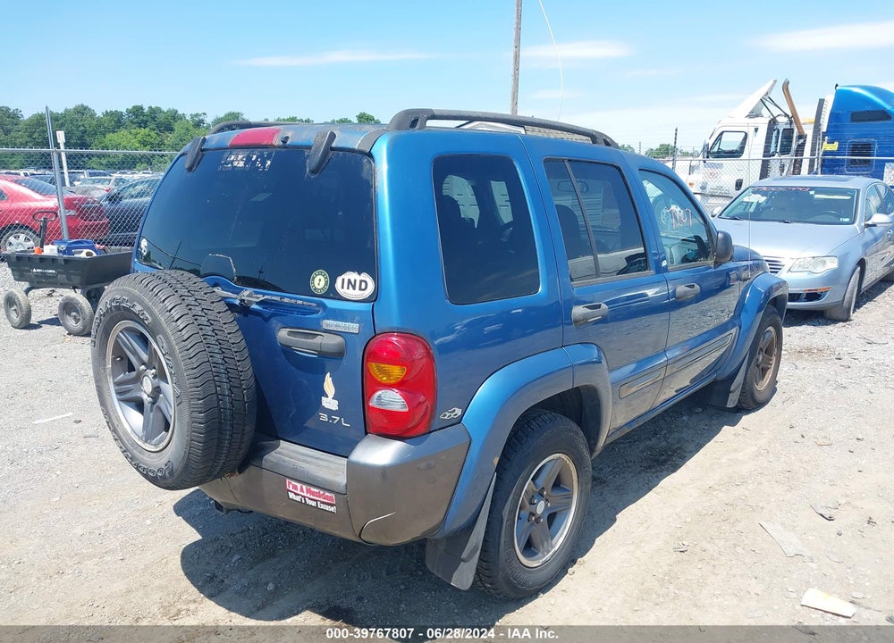 2004 JEEP LIBERTY SPORT VIN: 1J4GL48K64W310251