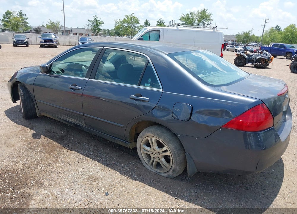 2007 HONDA ACCORD 2.4 SE VIN: 1HGCM56327A092380