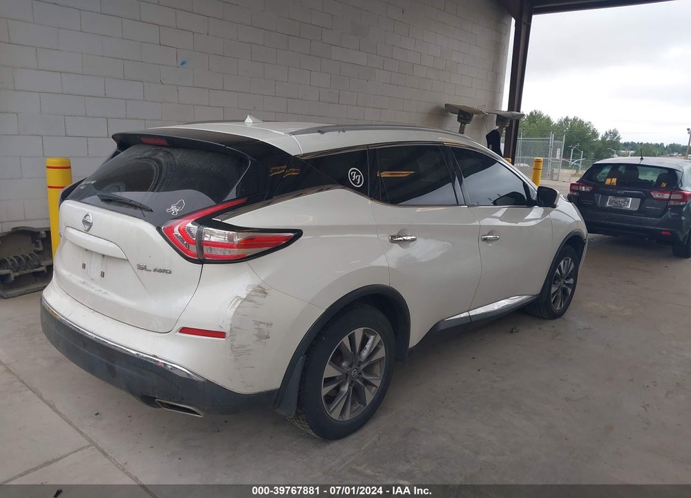 2015 NISSAN MURANO SL VIN: 5N1AZ2MH2FN250725