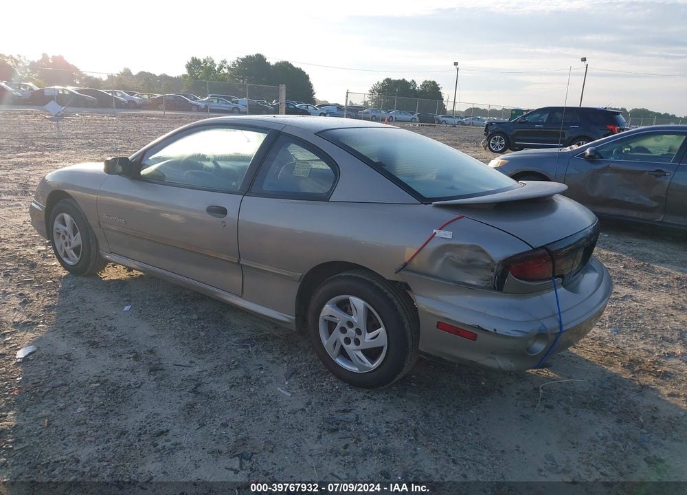 2002 PONTIAC SUNFIRE SE VIN: 1G2JB124827167533