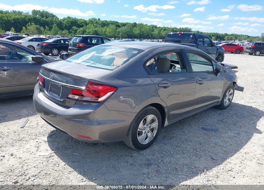 2013 HONDA CIVIC LX VIN: 19XFB2F58DE218672
