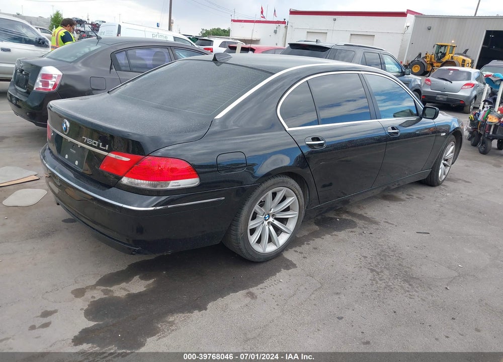 2007 BMW 750LI VIN: WBAHN83547DT75108
