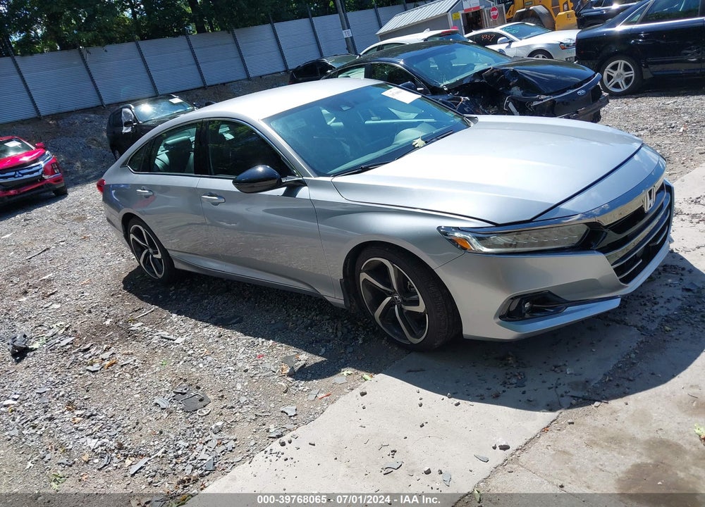 2021 HONDA ACCORD SPORT VIN: 1HGCV1F3XMA103756