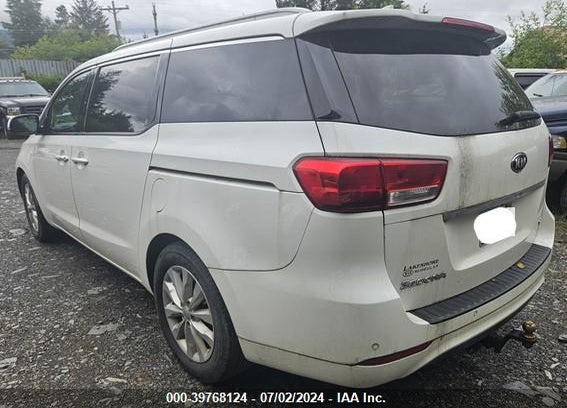 2017 KIA SEDONA EX VIN: KNDMC5C10H6263530