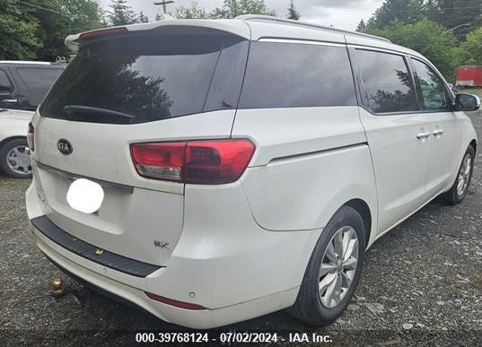 2017 KIA SEDONA EX VIN: KNDMC5C10H6263530