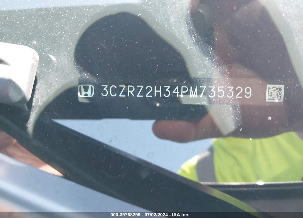 2023 HONDA HR-V AWD LX VIN: 3CZRZ2H34PM735329