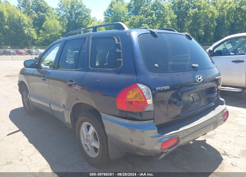 2004 HYUNDAI SANTA FE VIN: KM8SB12B74U775977