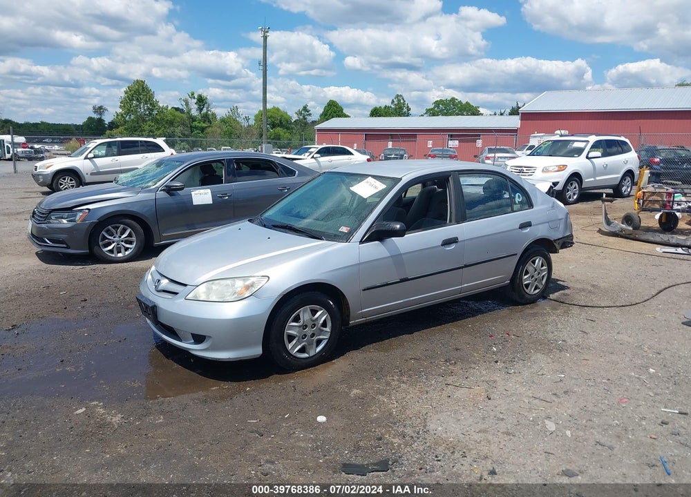 2004 HONDA CIVIC VIN: 1HGES16344L009040