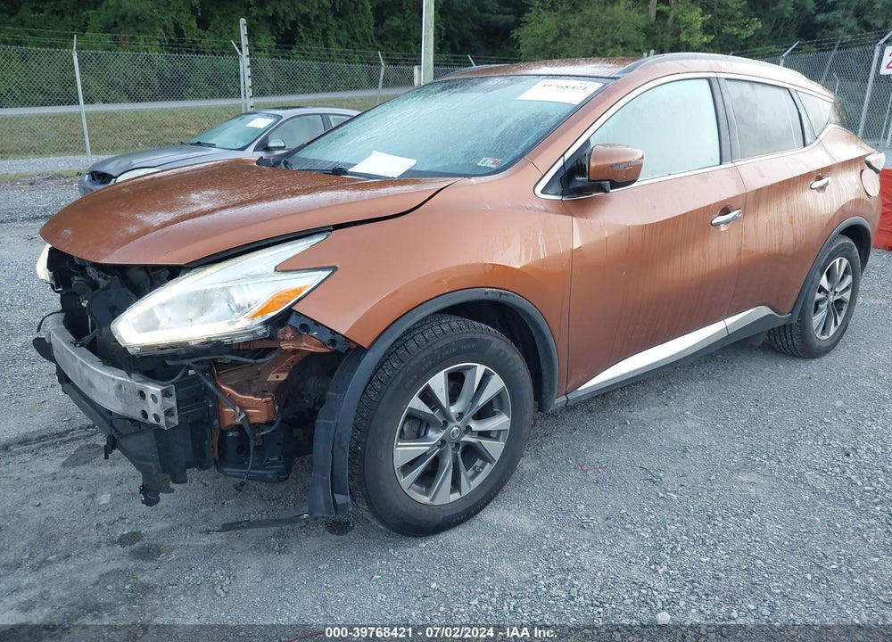 2016 NISSAN MURANO PLATINUM/S/SL/SV VIN: 5N1AZ2MH8GN118280