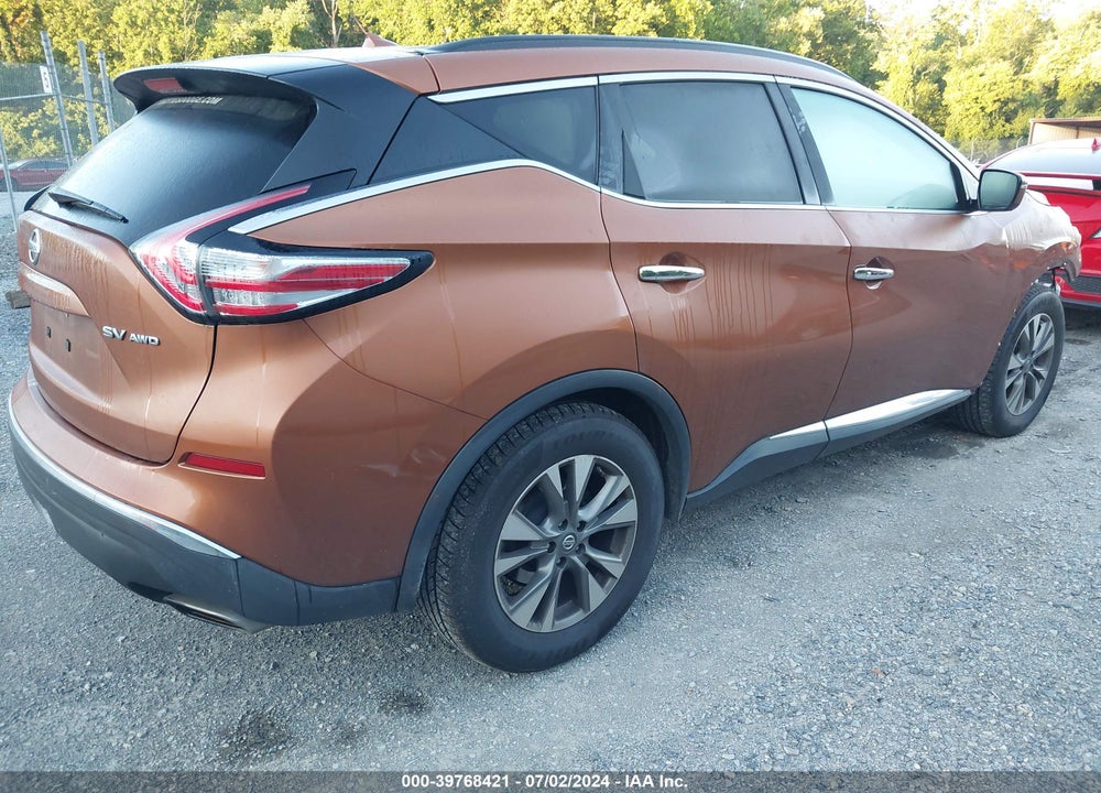 2016 NISSAN MURANO PLATINUM/S/SL/SV VIN: 5N1AZ2MH8GN118280
