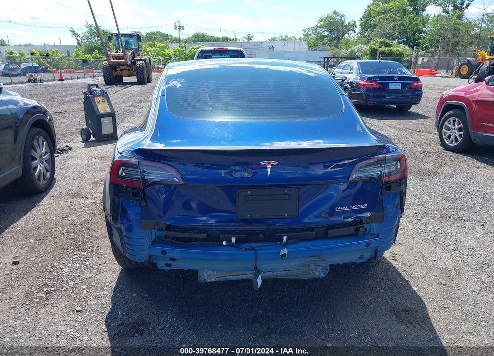 2022 TESLA MODEL 3 PERFORMANCE DUAL MOTOR ALL-WHEEL DRIVE VIN: 5YJ3E1EC4NF263740