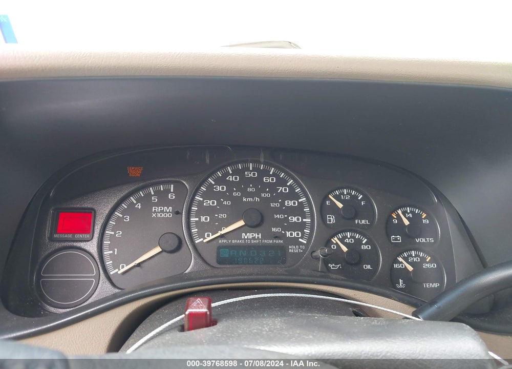2001 CHEVROLET TAHOE LS VIN: 1GNEC13TX1R213793