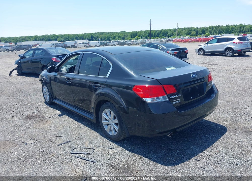 2011 SUBARU LEGACY 2.5I PREMIUM VIN: 4S3BMBC6XB3215024