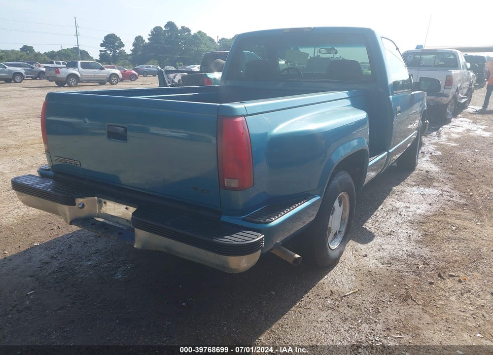 1997 GMC SIERRA 1500 SL WIDESIDE VIN: 1GTEC14W2VZ533357