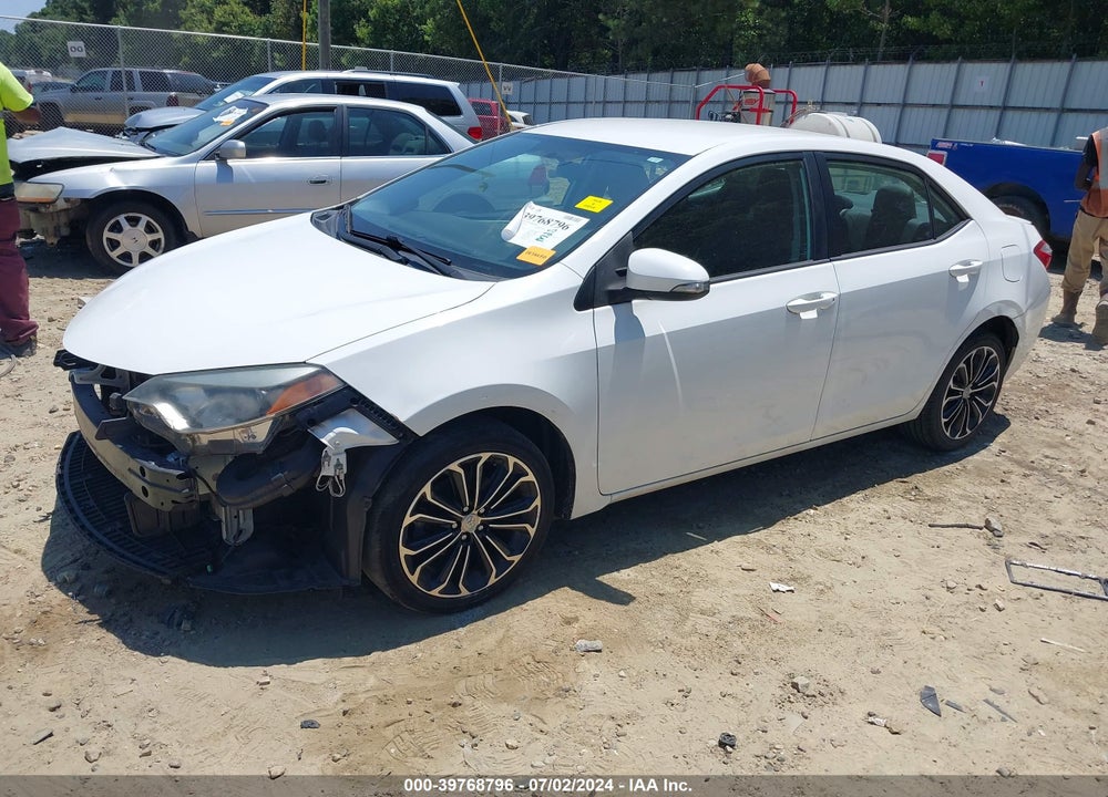 2015 TOYOTA COROLLA S PLUS VIN: 5YFBURHE2FP262912