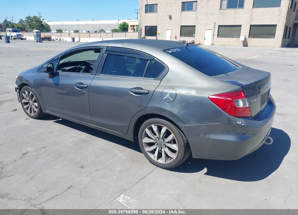 2012 HONDA CIVIC LX VIN: 19XFB2F52CE373412