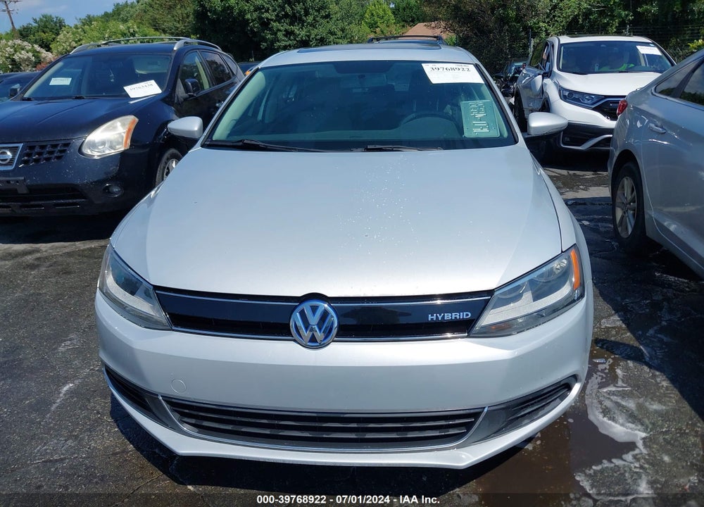 2013 VOLKSWAGEN JETTA HYBRID SEL VIN: 3VW637AJ9DM251763